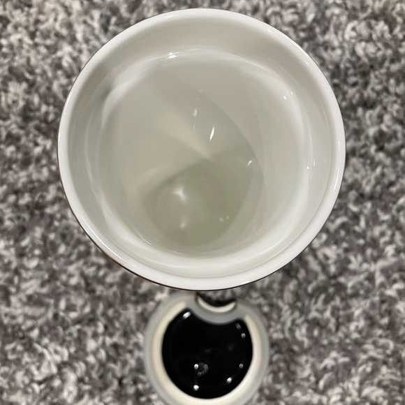 Ciroa Bear Travel Mug 7" Tall Ceramic Latte Cup Insulated Lid Winter Cute - Picture 8 of 9